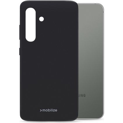 Mobilize Rubber Gelly Samsung Galaxy S24 Plus Hoesje Flexibel TPU Backcover - Matt Black