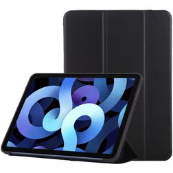 Mobigear Tri-Fold Gel iPad Air 5 (2022) Hoes TPU,Kunstleer Bookcase - Zwart