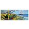Mobigear Anti-Slip Muismat - 40 x 90 CM - Fishing Boats on the Beach