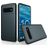 Mobigear Card Samsung Galaxy S10 Hoesje Hardcase Backcover Shockproof met Pasjeshouder - Marineblauw