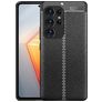 Mobigear Luxury Samsung Galaxy S23 Ultra Hoesje Flexibel TPU Backcover - Zwart
