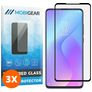 Mobigear Premium Xiaomi Mi 9T Glazen Screenprotector - Case Friendly - Zwart (3-Pack)