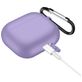 Mobigear Classic Apple AirPods 3 Hoesje Flexibel Siliconen - Paars