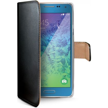 Celly Wally Samsung Galaxy A7 (2015) Hoesje Bookcase Portemonnee - Zwart