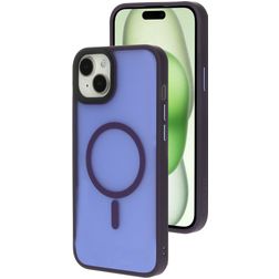 Mobiparts Hardcover iPhone 15 Plus MagSafe Hoesje Hardcase Backcover - Satin Purple