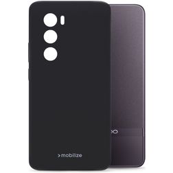 Mobilize Rubber Gelly OPPO Reno 12 Pro Hoesje Flexibel TPU Backcover - Zwart