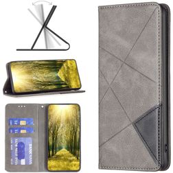 Mobigear Rhombus Slim Motorola Moto G71 5G Hoesje Bookcase - Grijs