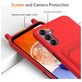 Mobigear Lanyard Card Samsung Galaxy S24 FE Siliconen Hoesje met koord en Pasjeshouder - Rood