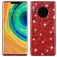Mobigear Glitter Huawei Mate 30 Pro Hoesje Hardcase Backcover - Rood