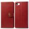Mobigear Snap Button iPhone SE (2020) Hoesje Bookcase Portemonnee - Rood