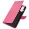Mobigear Classic Motorola One Hyper Hoesje Bookcase Portemonnee - Magenta