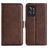 Mobigear Slim Magnet Realme GT2 Pro Hoesje Bookcase Portemonnee - Bruin