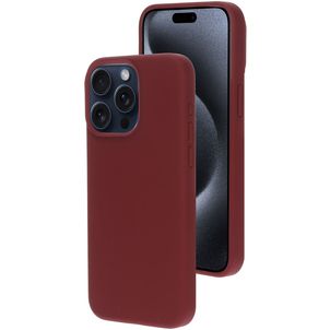 Mobiparts iPhone 15 Pro Max Siliconen Hoesje Backcover - Plum Red