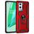 Mobigear Armor Ring OnePlus 9 Pro Hoesje Hardcase Backcover Shockproof met Ringhouder - Rood