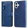 Mobigear Zipper iPhone 17 Hoesje Bookcase Portemonnee - Blauw