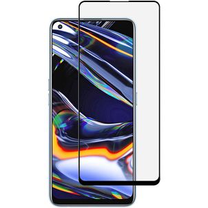Mobigear Premium Realme 7 Pro Glazen Screenprotector - Case Friendly - Zwart