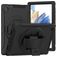Mobigear SureGrip Samsung Galaxy Tab A8 10.5 (2021) Hoes Hard kunststof / Siliconen Backcover + Standaard - Zwart