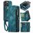 Caseme 008 iPhone 12 Pro Max Hoesje Uitneembare 2in1 Bookcase Portemonnee - Blauw