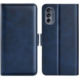 Mobigear Slim Magnet Motorola Moto G62 Hoesje Bookcase Portemonnee - Donkerblauw