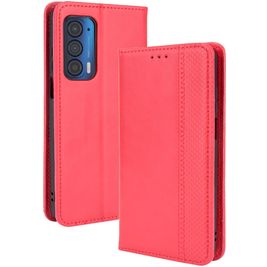 Mobigear Sensation Motorola Edge (2021) Hoesje Bookcase Portemonnee - Rood