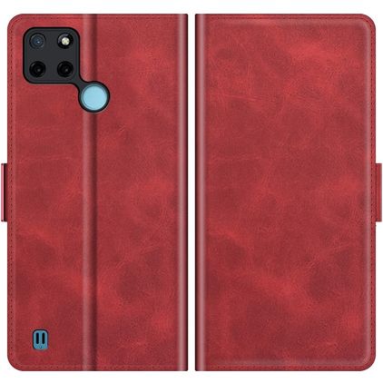 Mobigear Slim Magnet Realme C25Y Hoesje Bookcase Portemonnee - Rood