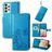 Mobigear Clover Samsung Galaxy A73 Hoesje Bookcase Portemonnee - Blauw