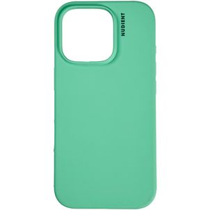 Nudient Base iPhone 16 Pro Max Siliconen Hoesje Backcover - Mint Green