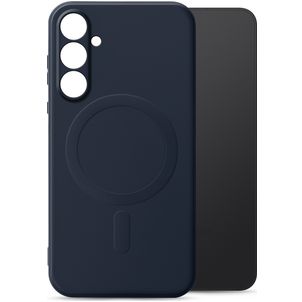 My Style Protective Flex Samsung Galaxy S25 MagSafe Hoesje Flexibel TPU Backcover - Marineblauw