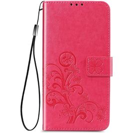 Mobigear Clover Samsung Galaxy A52s 5G Hoesje Bookcase Portemonnee - Magenta