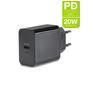 Mobilize Single USB-C Oplader Power Delivery 20W - Zwart