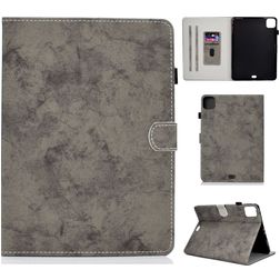 Mobigear Folio iPad Air 4 (2020) Hoes Bookcase + Stylus Houder - Marmer Grijs