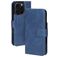 Mobiparts Classic Wallet MagSafe iPhone 16 Pro MagSafe Hoesje Bookcase Portemonnee - Steel Blue