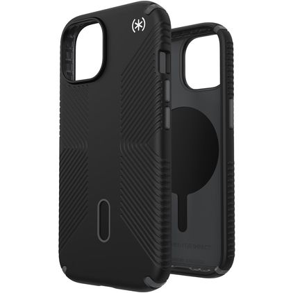 Speck Presidio2 Grip iPhone 15 MagSafe Hoesje Hardcase Backcover Shockproof - Zwart