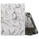 Mobigear Tri-Fold Marble iPad 6 (2018) Hoes Bookcase + Stylus Houder - Grijs