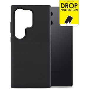 My Style Tough Samsung Galaxy S25 Ultra Hoesje Hardcase Backcover Shockproof - Transparant / Zwart