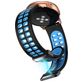 Mobigear Sport Plus Mag Siliconen Smartwatch Bandje Magneetsluiting - Universeel 22 mm connector - Zwart / Blauw