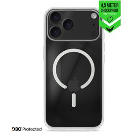 Striker X-Core Xtreme Impact Doorzichtig iPhone 17 Pro Max MagSafe Hoesje Hardcase Backcover Shockproof - Transparant