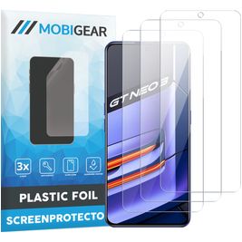 Mobigear Realme GT Neo 3 Screenprotector Folie - Case Friendly (3-Pack)