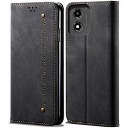 Mobigear Ranch Motorola Moto E14 Hoesje Bookcase Portemonnee - Zwart