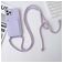 Mobigear Lanyard Card iPhone 15 Pro Max Siliconen Hoesje met koord en Pasjeshouder - Paars