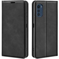Mobigear Retro Slim Motorola Moto E32 Hoesje Bookcase Portemonnee - Zwart