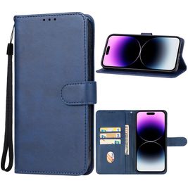 Mobigear Wallet iPhone 15 Pro Hoesje Bookcase Portemonnee - Blauw