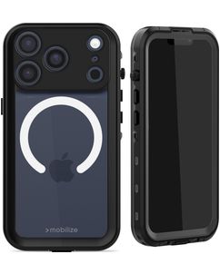 Mobilize Waterproof iPhone 17 Pro Waterdicht MagSafe Hoesje Hardcase Backcover - Zwart