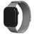 Mobilize RVS Milanese Apple Watch Bandje Magneetsluiting - 49/46/45/44 mm - Zilver