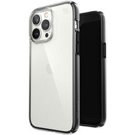 Speck Presidio Perfect Clear Geo iPhone 14 Pro Max Hoesje Hardcase Backcover Shockproof - Transparant / Zwart