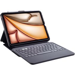 ZAGG Pro Keys 2 iPad Air 13 Inch (2024) Hoes QWERTY Bluetooth Toetsenbord Bookcase + Stylus Houder - Zwart
