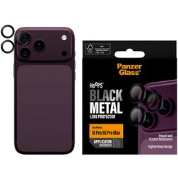PanzerGlass Hoops iPhone 18 Pro Glazen Camera Lens Protector - Case Friendly - Zwart