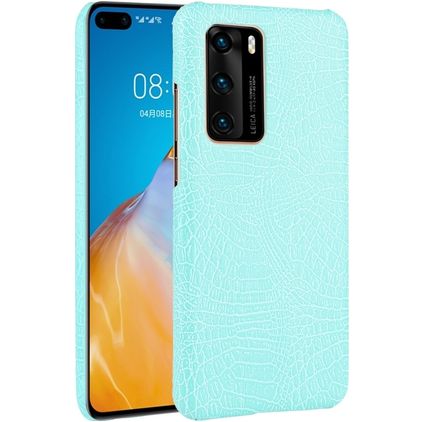 Mobigear Croco Huawei P40 Hoesje Hardcase Backcover - Turquoise