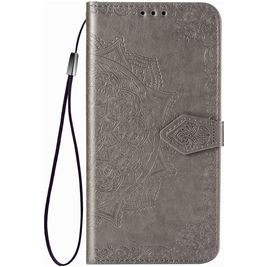 Mobigear Mandala OPPO Reno 3 Pro Hoesje Bookcase Portemonnee - Grijs Mobigear Mandala OPPO Reno 3 Pro Hoesje Bookcase Portemonnee - Grijs