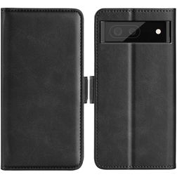Mobigear Slim Magnet Google Pixel 6a Hoesje Bookcase Portemonnee - Zwart